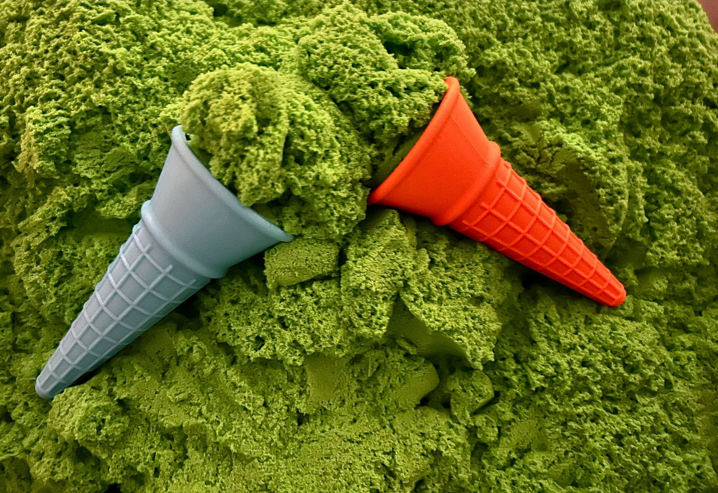 3D-geprint IJshoorntje voor Kinetisch Zand