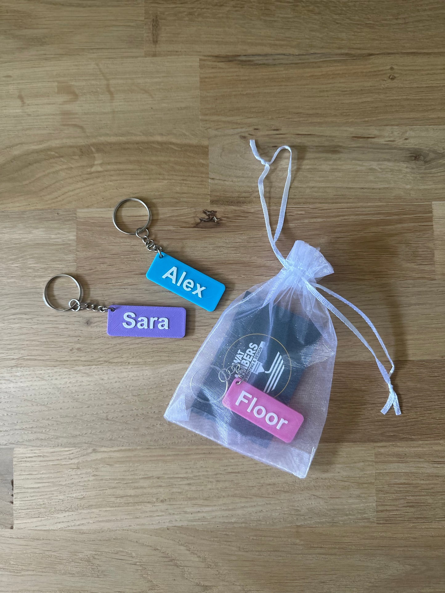 Gepersonaliseerde naam sleutelhanger