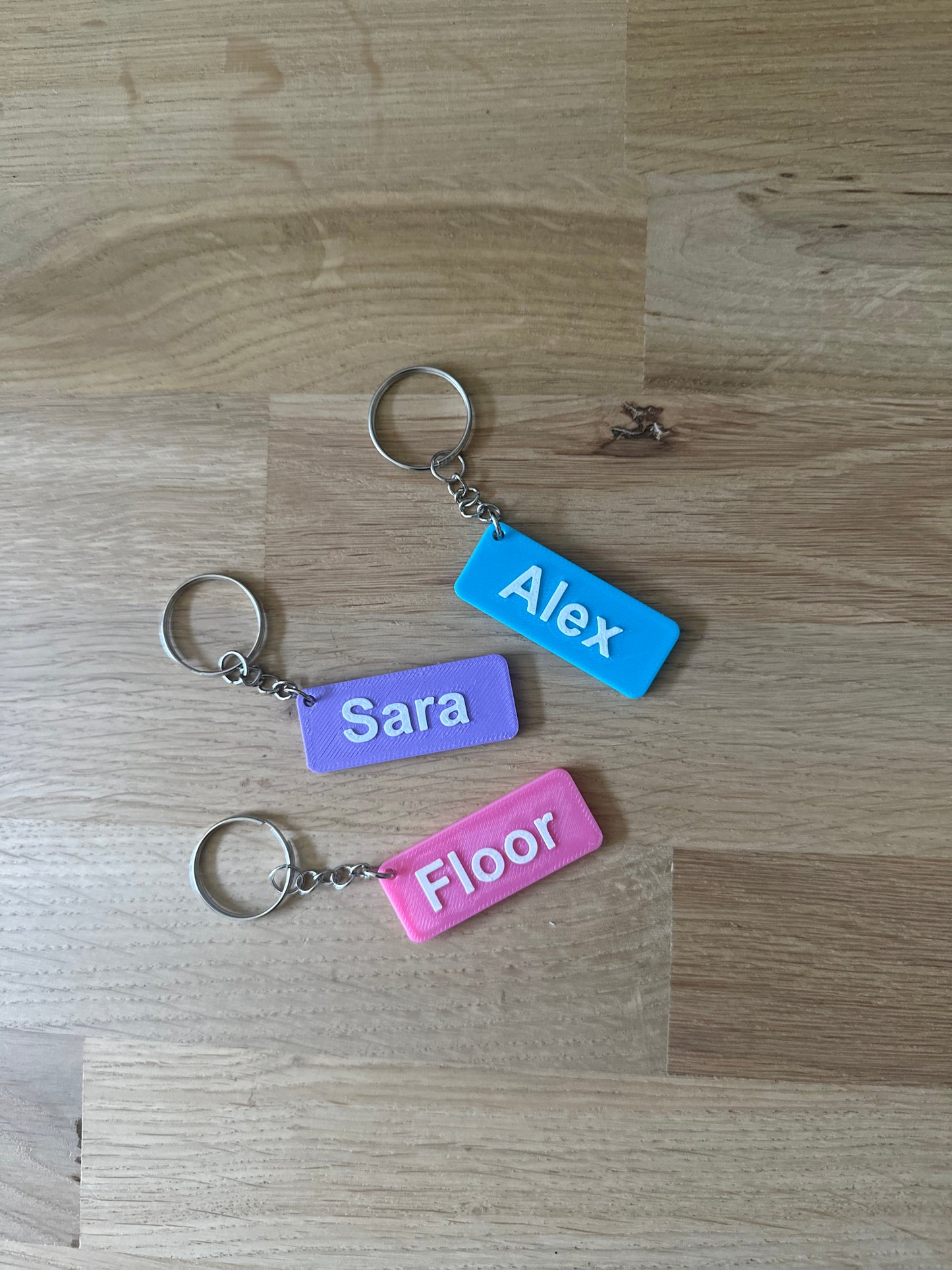 Gepersonaliseerde naam sleutelhanger