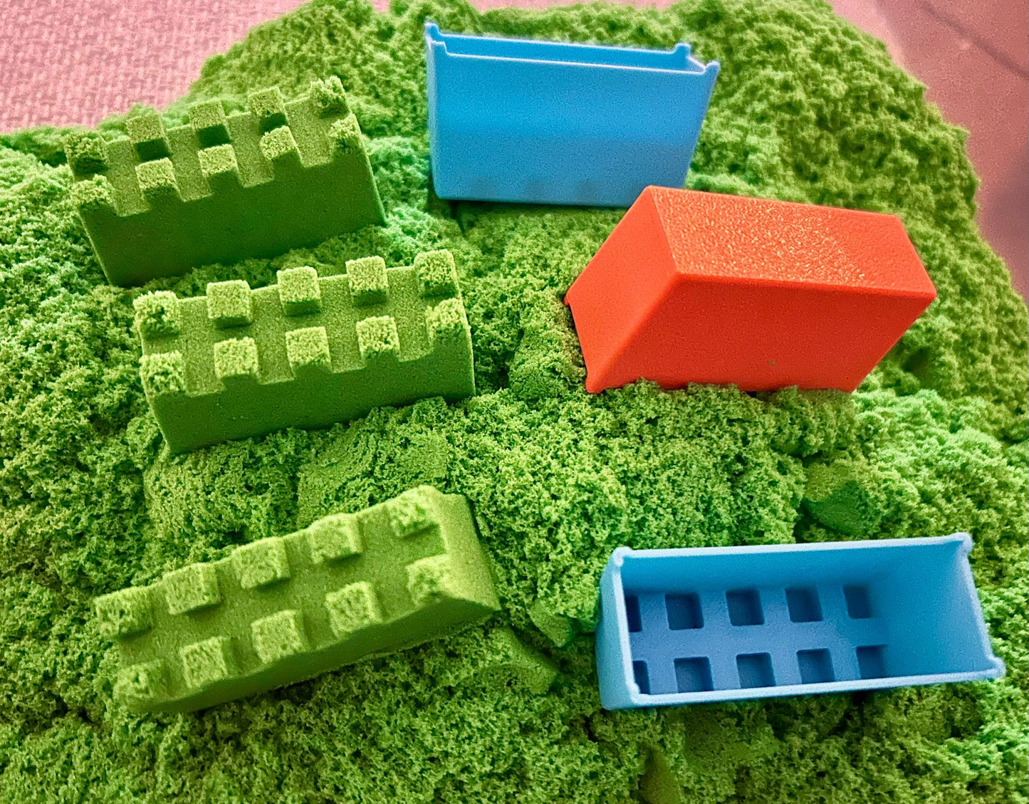 3D-geprinte Kasteelmuurtjes Zandvormpjes