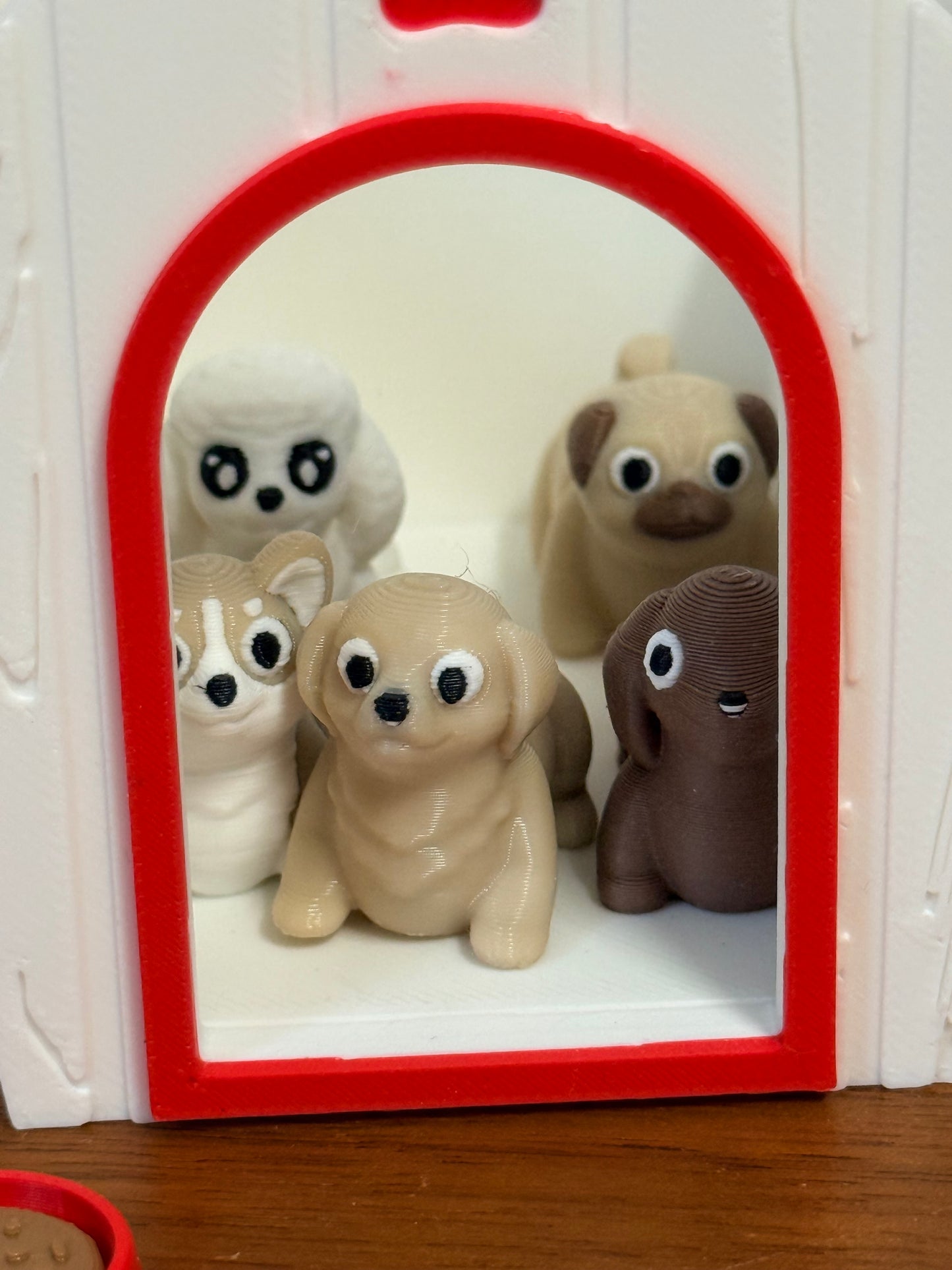 Mini puppy speelset met magnetisch hondenhok