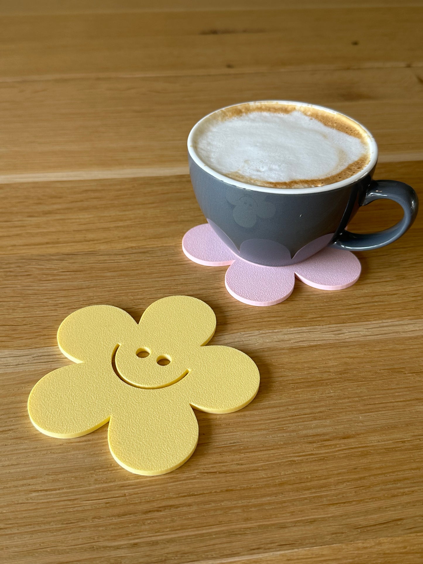 Smiley Bloemen onderzetters