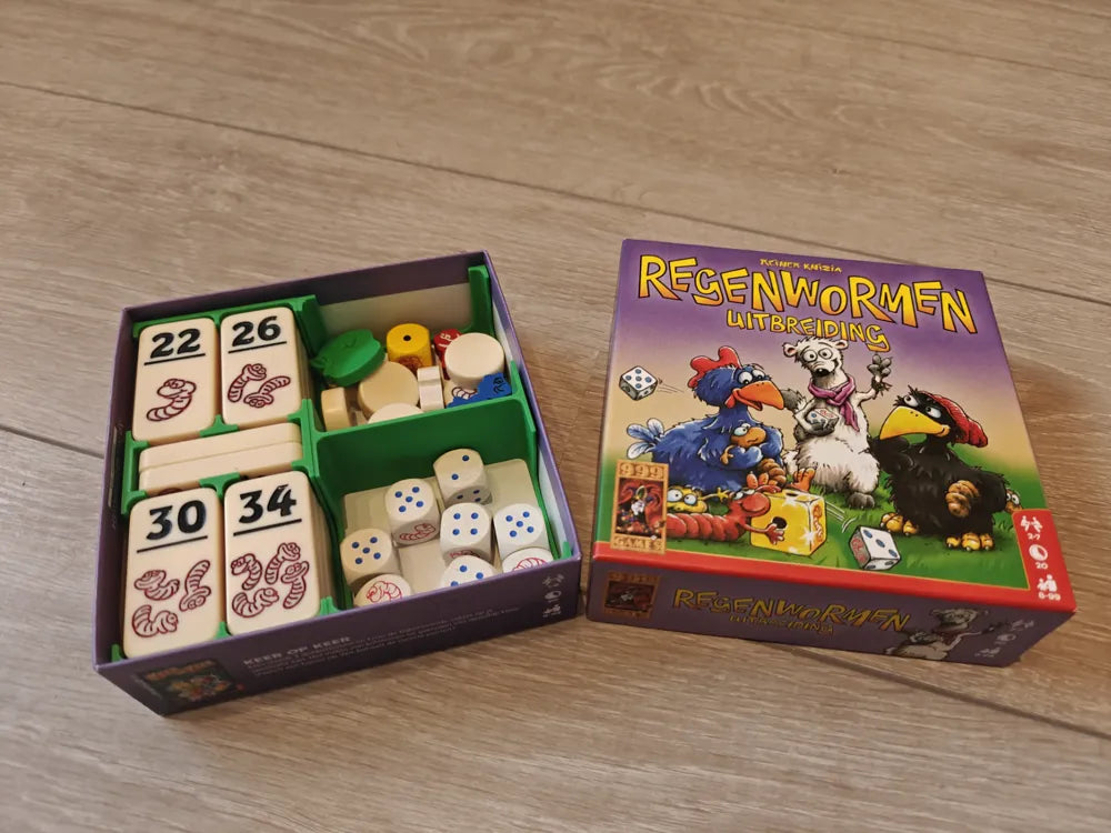 Regenwormen Uitbreiding Insert – Organiseer je Spel!