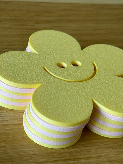 Smiley Bloemen onderzetters
