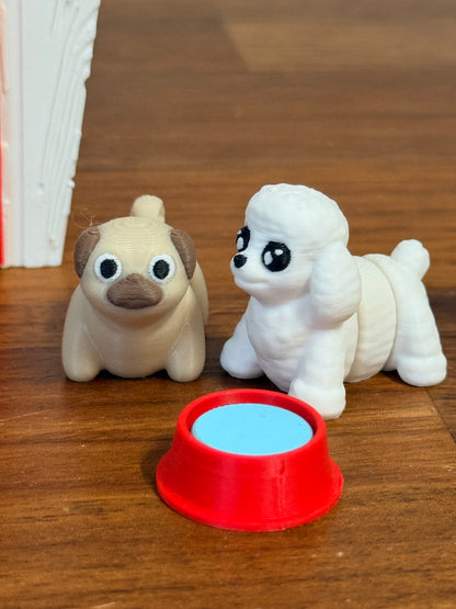 Mini puppy speelset met magnetisch hondenhok