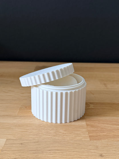 Compact wattenschijfjes reisdoosje met schroefdeksel