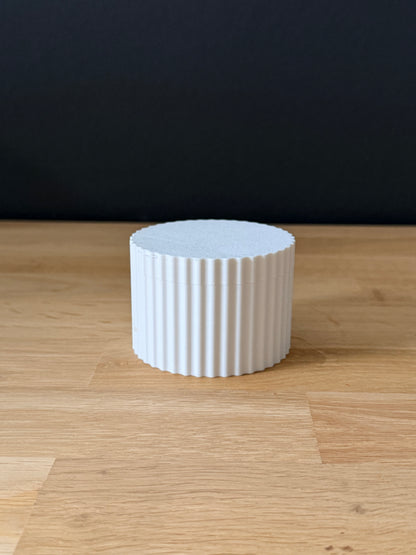 Compact wattenschijfjes reisdoosje met schroefdeksel