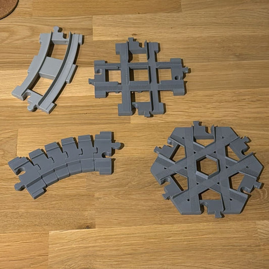 3D-Geprinte Rail Kruising te gebruiken met DUPLO