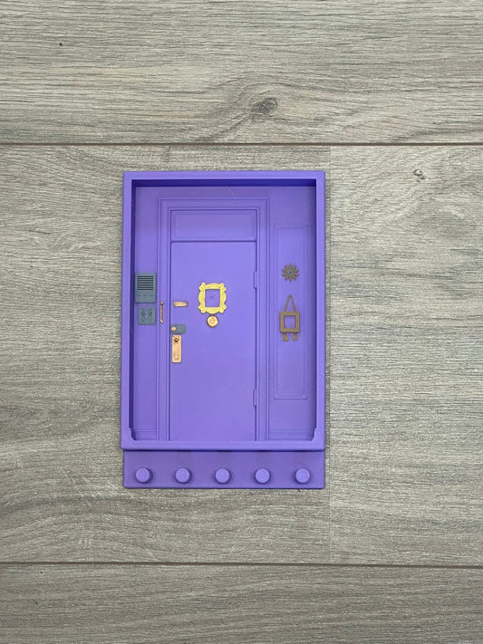 Friends Monica's Deur Sleutelhouder | Handgemaakte 3D Sleutelrek