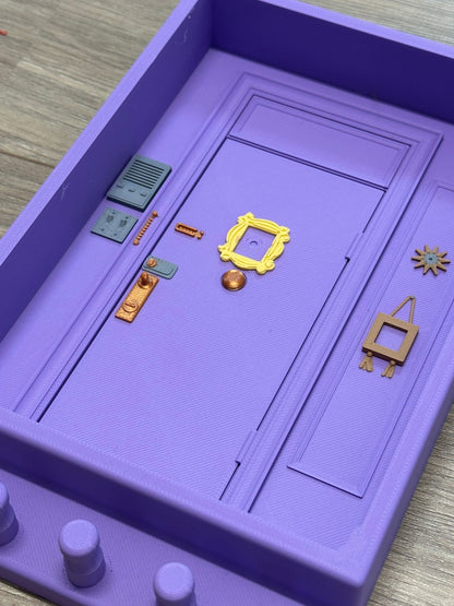Friends Monica's Deur Sleutelhouder | Handgemaakte 3D Sleutelrek