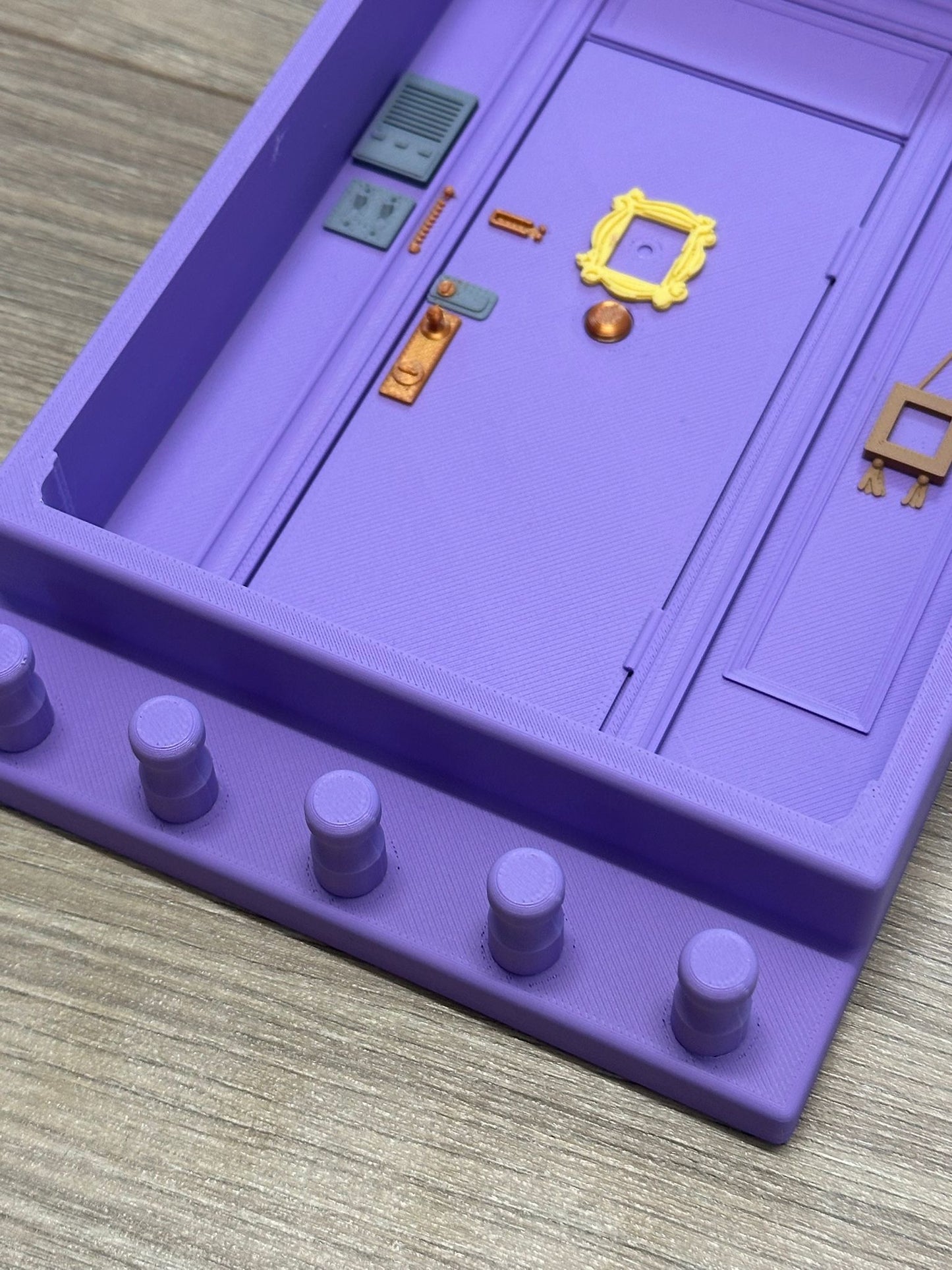 Friends Monica's Deur Sleutelhouder | Handgemaakte 3D Sleutelrek