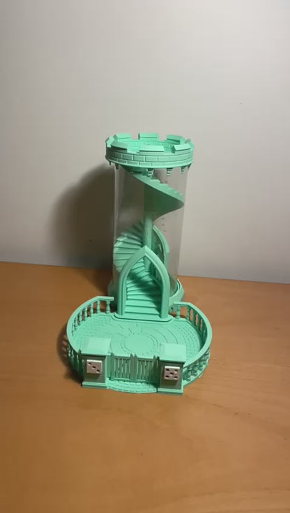 Middeleeuwse wenteltrap Dobbeltoren met ridder