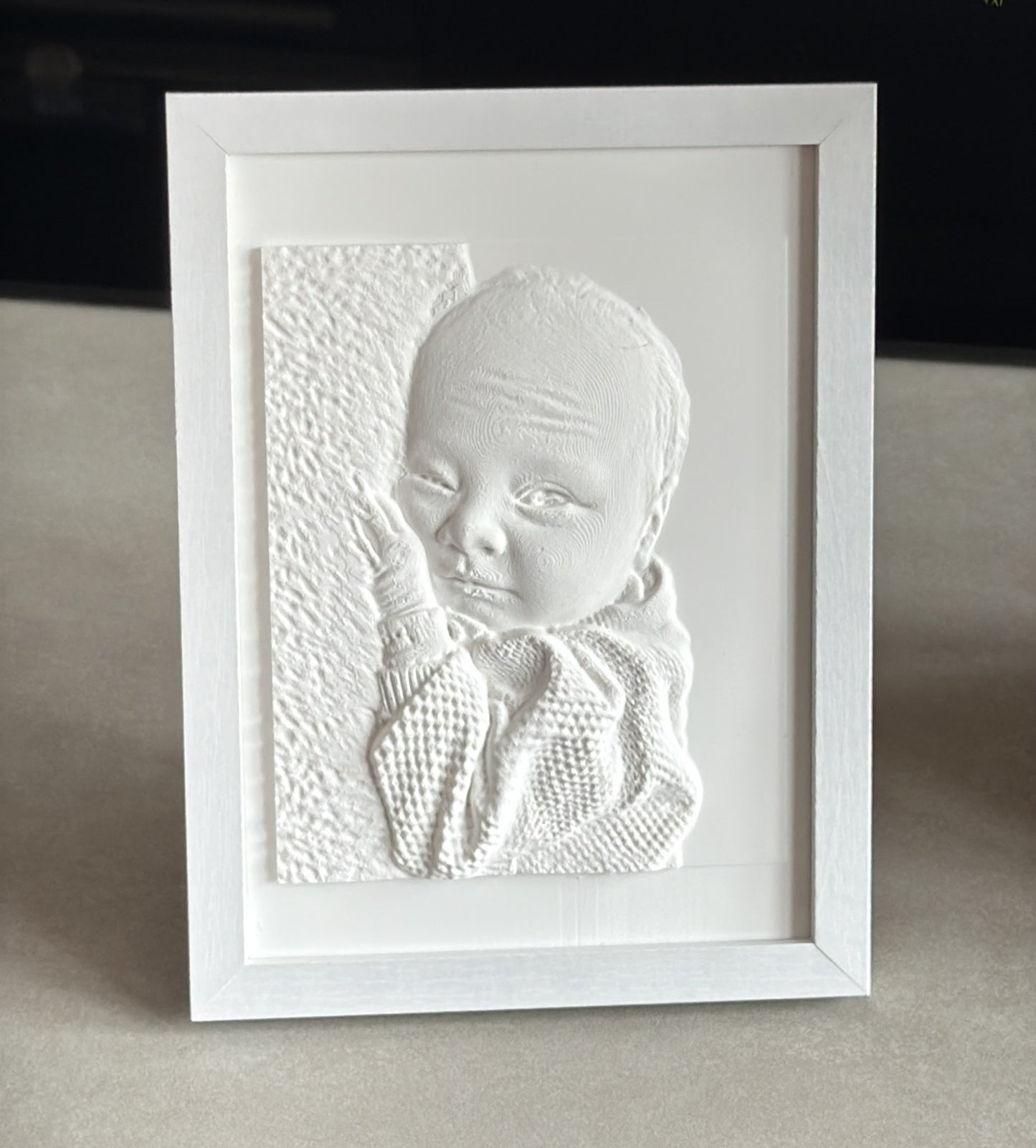 Gepersonaliseerd 3D Reliëf Portret (zonder lijstje)